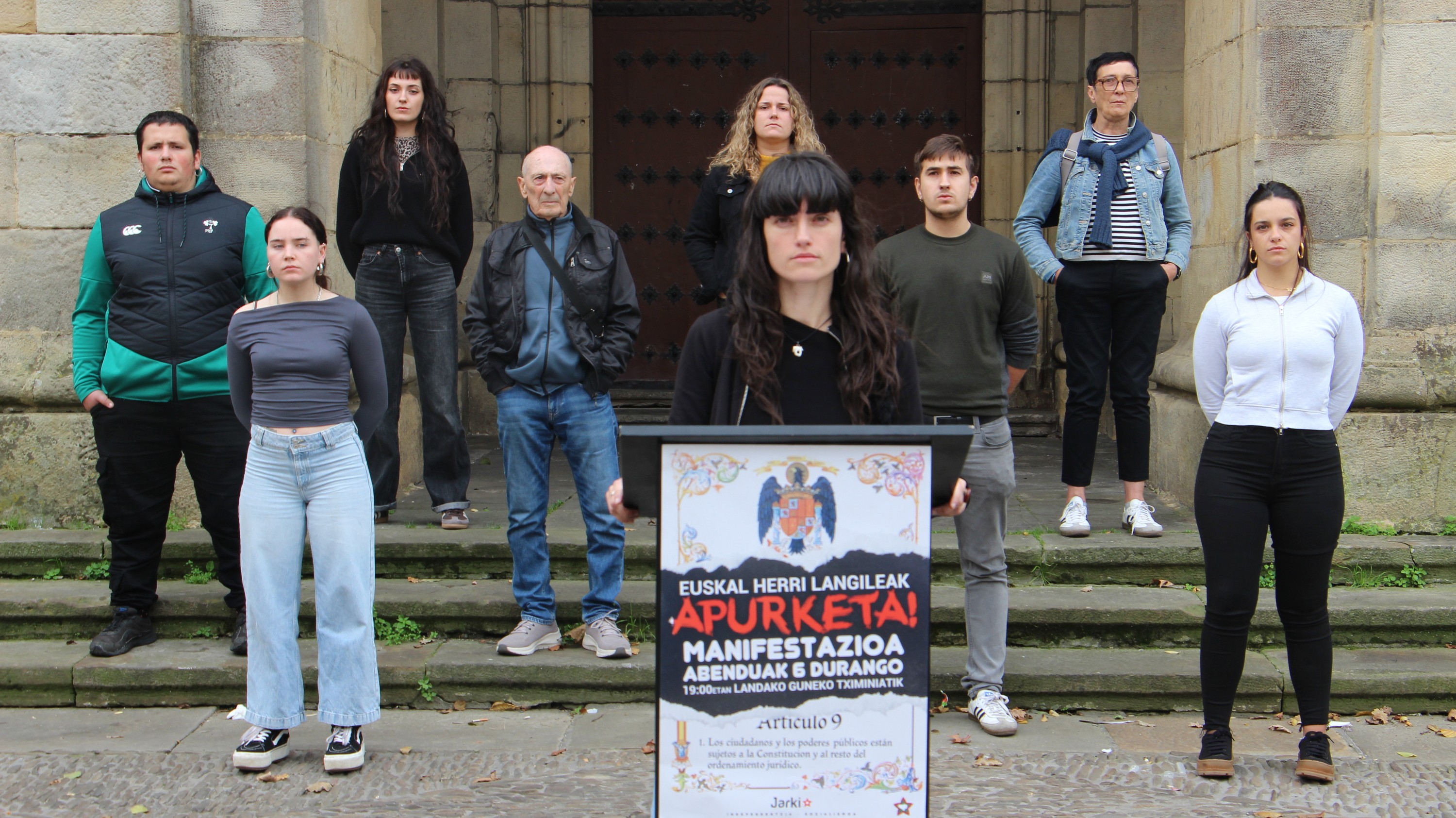 Jarkik egindako agerraldia, gaur goizean. JARKI