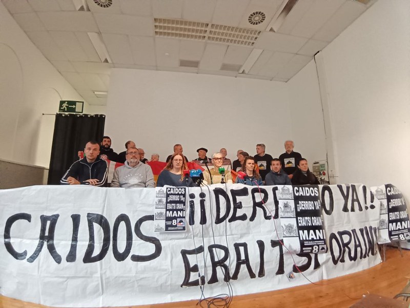 Gaur egindako agerraldia, Iruñean. ELA