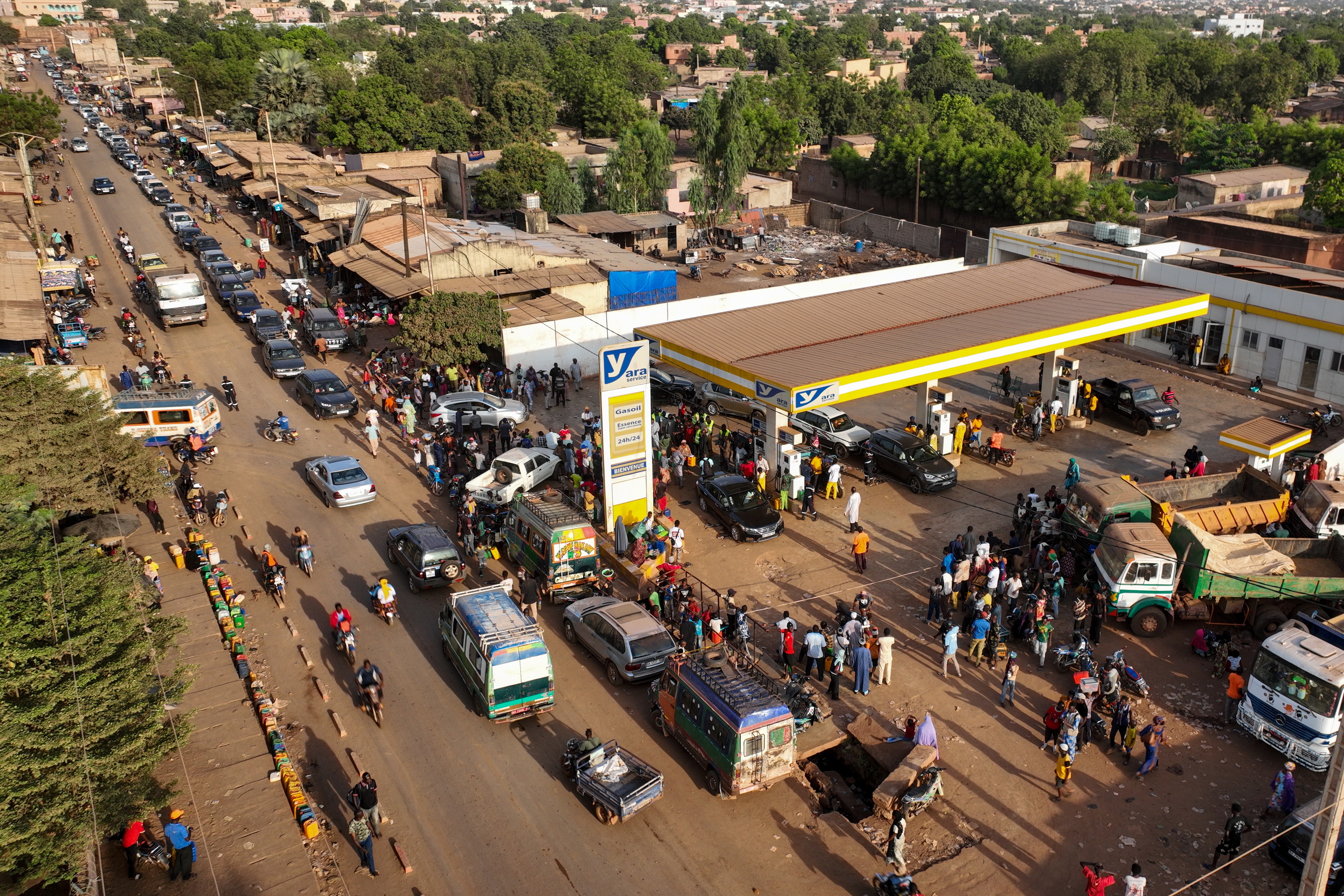 Bamako hiriburua paralizatuta. HADAMA DIAKITE/EFE
