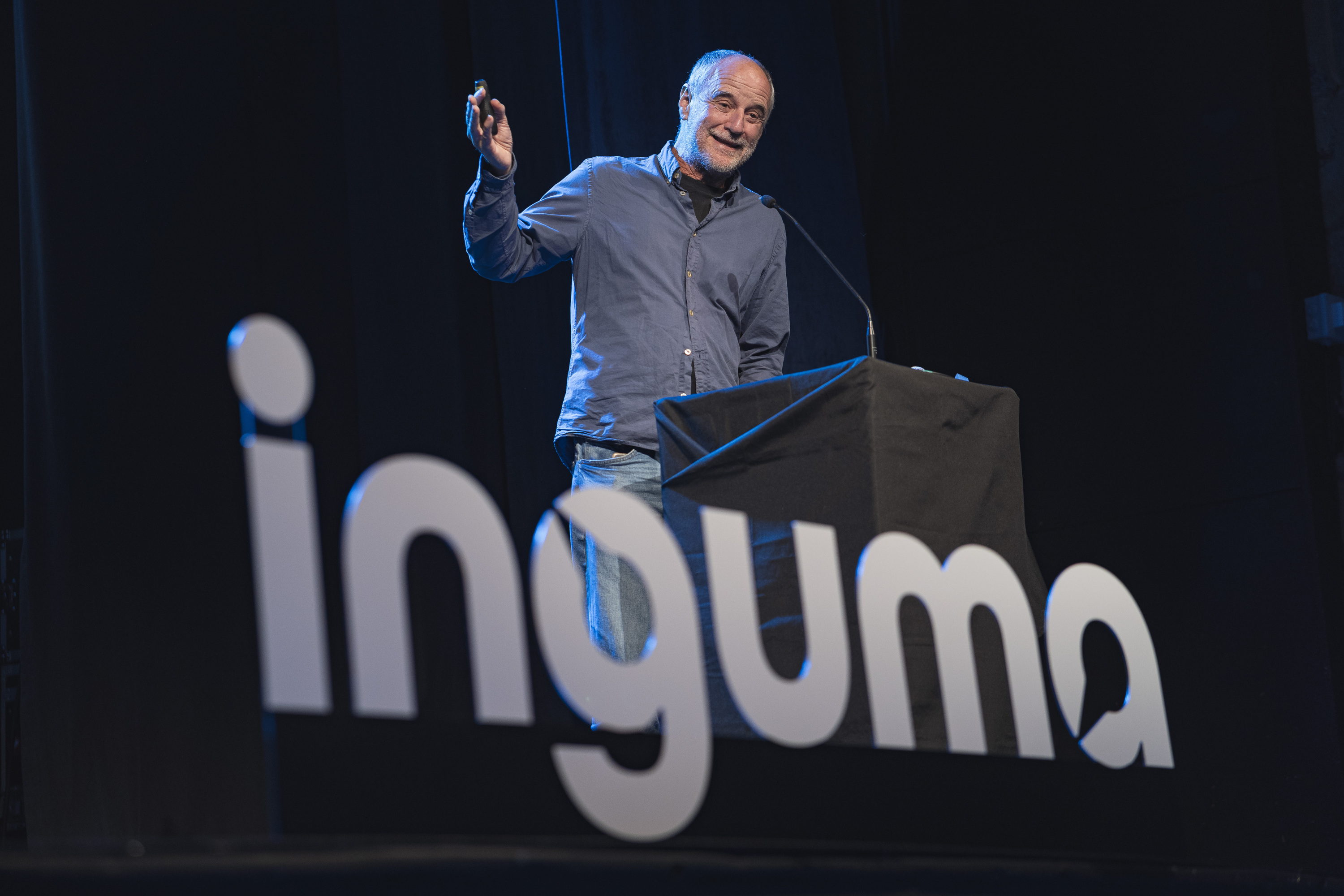 Iñaki Alegria, Inguma datu basearen 25. urteurreneko ekitaldian. ARITZ LOIOLA / FOKU