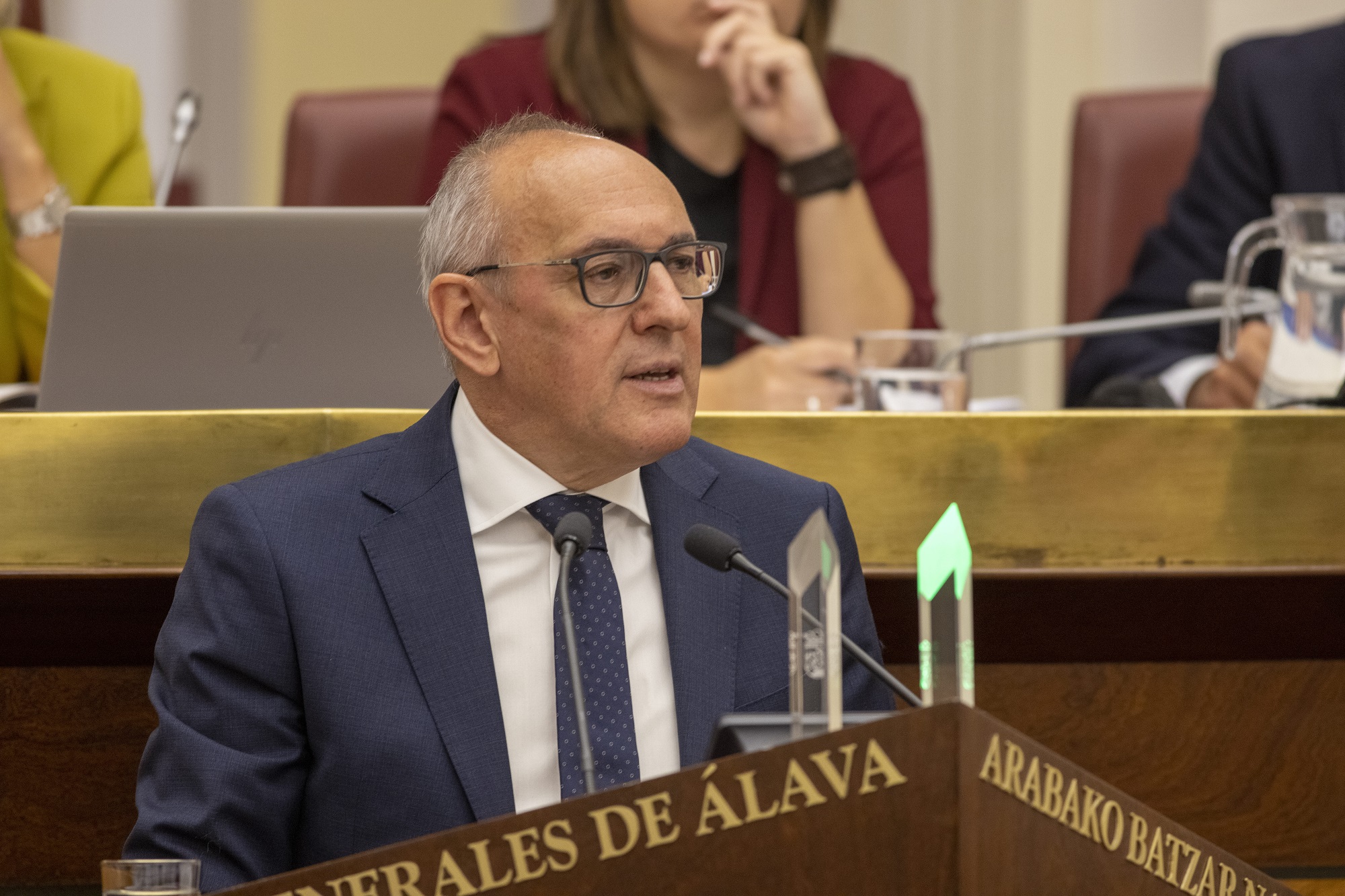 Ramiro Gonzalez ahaldun nagusia, Arabako Batzar Nagusietan. ARABAKO FORU ALDUNDIA