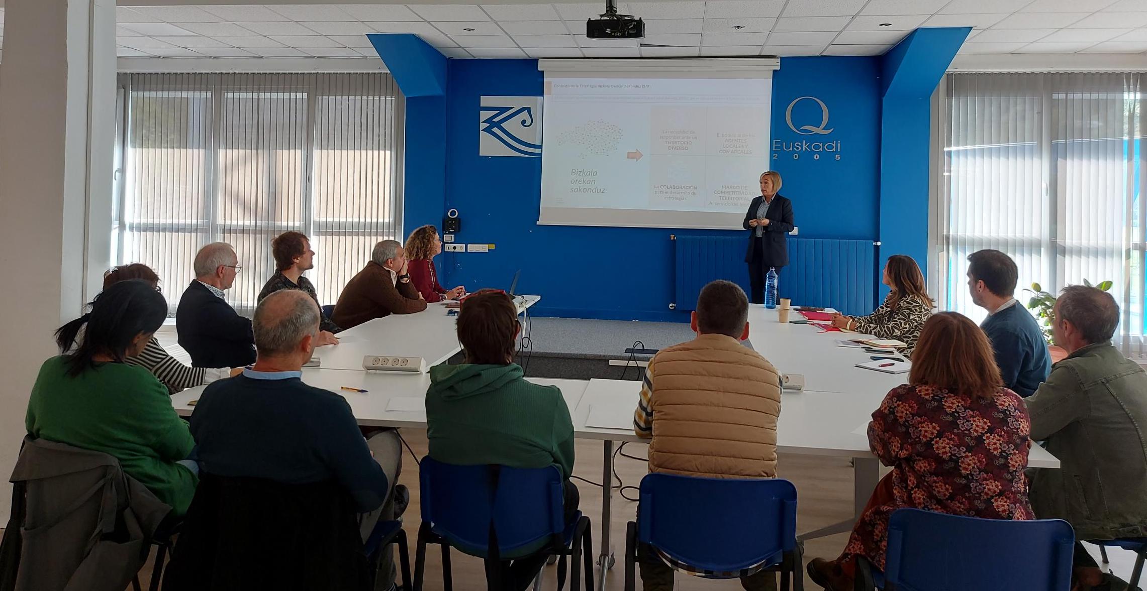 Ainara Basurko Bizkaia Orekan Sakonduz sareko saio batean, Zeanuriko Errota fundazioaren egoitzan, 2023an. BERRIA