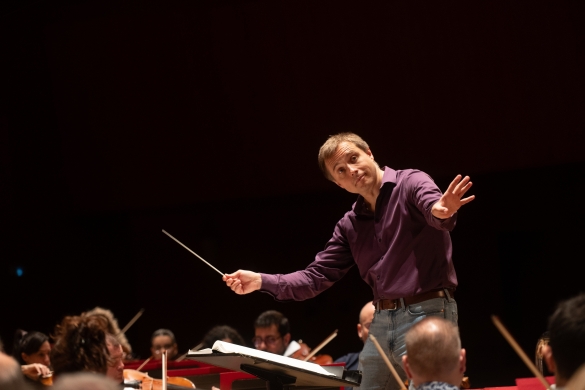 Vasili Petrenko zuzendaria, entseguaren une batean. GORKA RUBIO / FOKU Vasili Petrenko zuzendaria, entseguaren une batean. GORKA RUBIO / FOKU