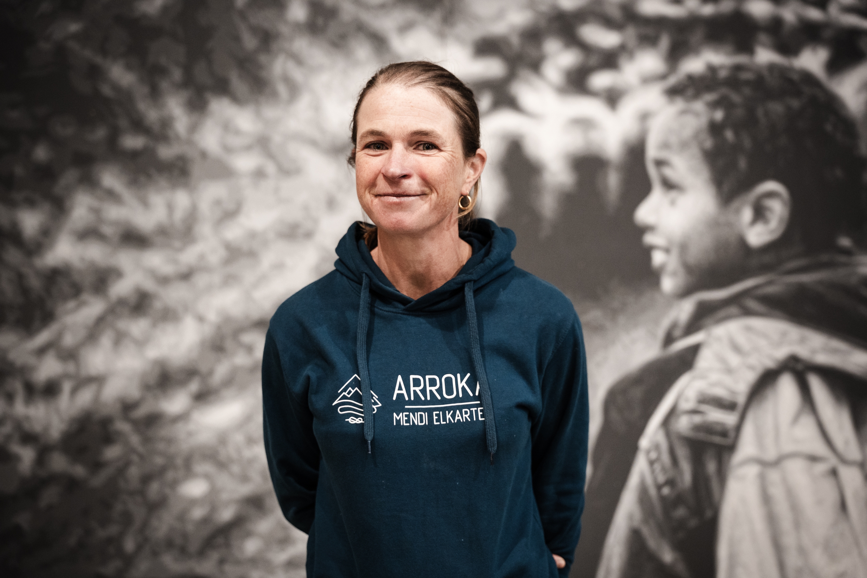 Elena Agerre, Lurraman, azaroaren 7an. NAHIA GARAT