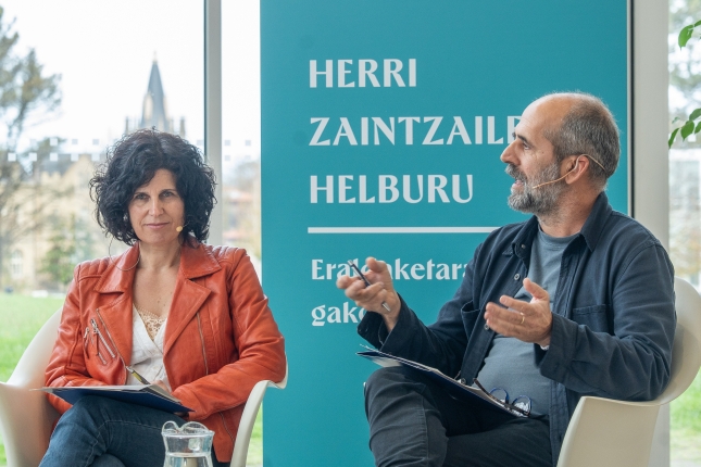 Maider Azurmendi eta Koldo Telleria. ANDONI CANELLADA / FOKU