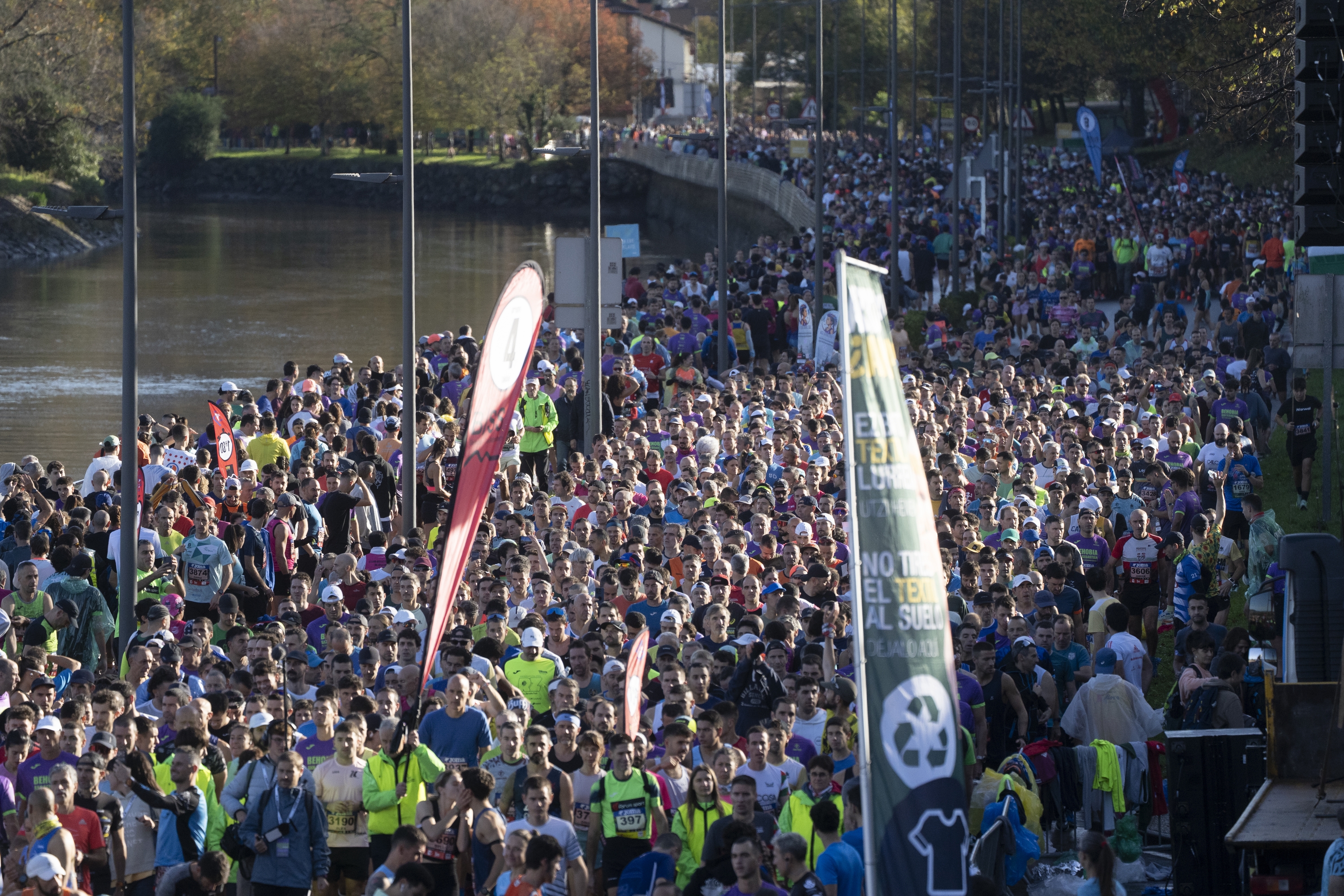 Behobia-Donostian 28.000 korrikalarik hartu dute parte. JAGOBA MANTEROLA / FOKU