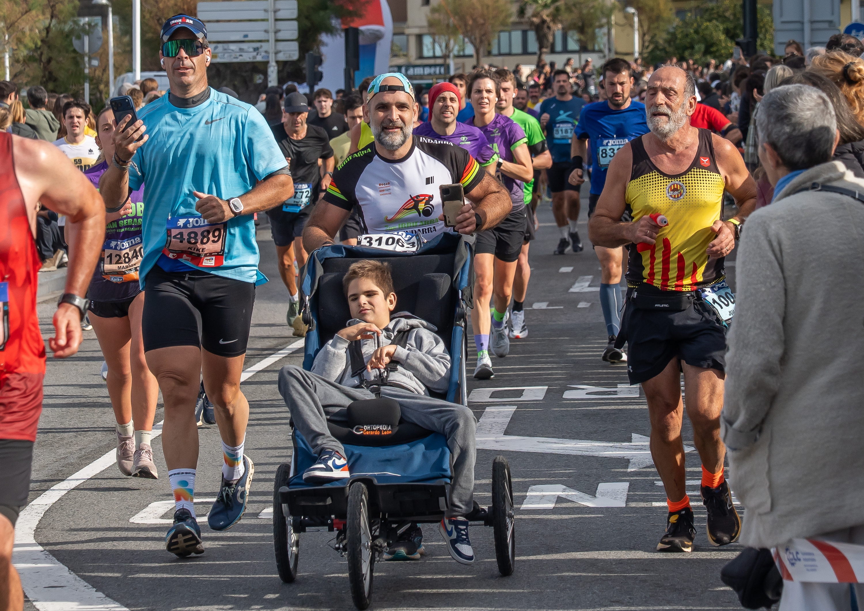 Behobia-Donostian 28.000 korrikalarik hartu dute parte. JAGOBA MANTEROLA / FOKU