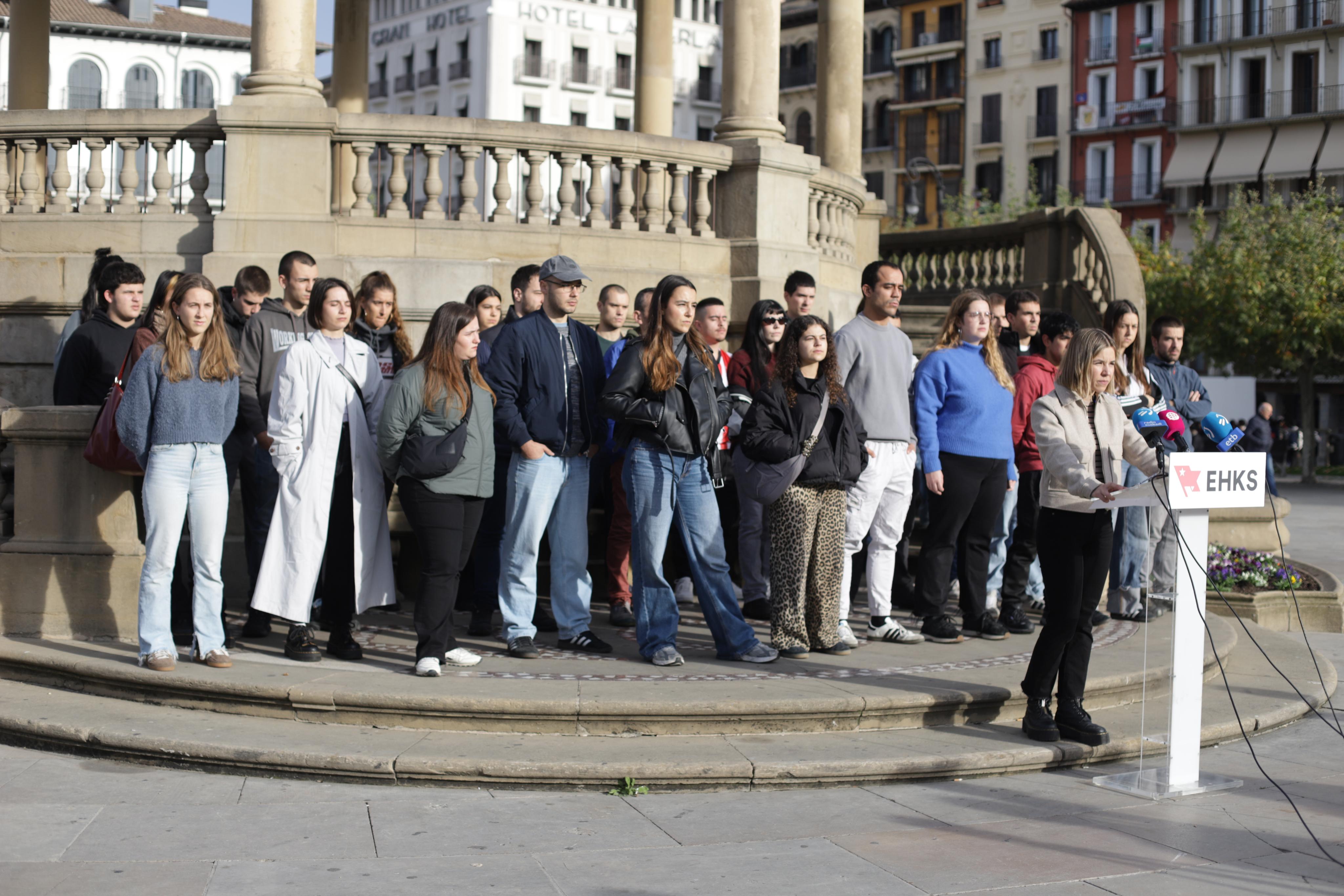 Mugimendu Sozialistaren agerraldia, gaur, Iruñean. MS