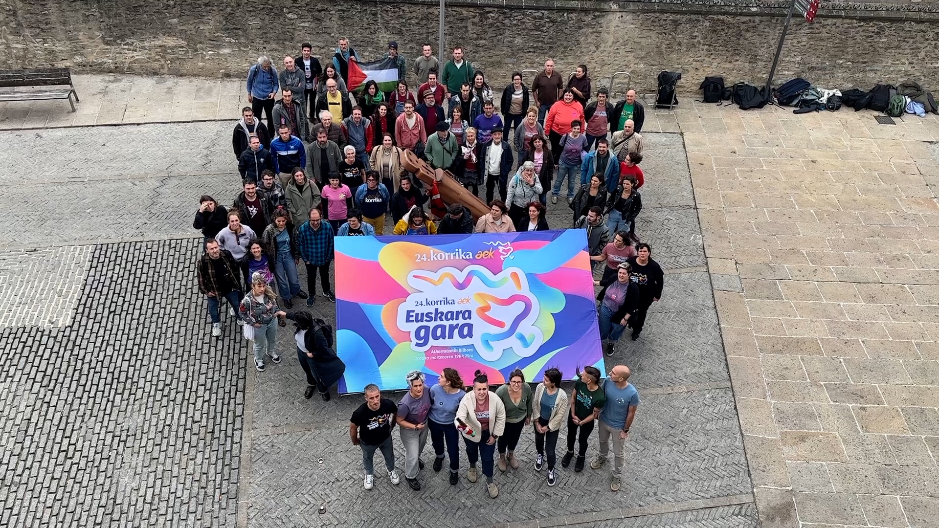 Korrikaren aurkezpena horizontala