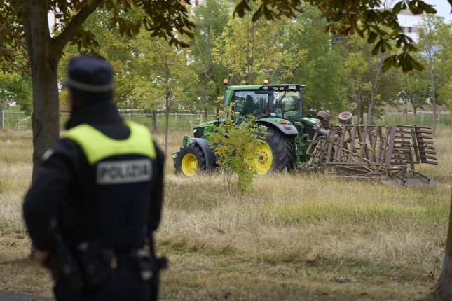 Traktorea Olarizuko belardian