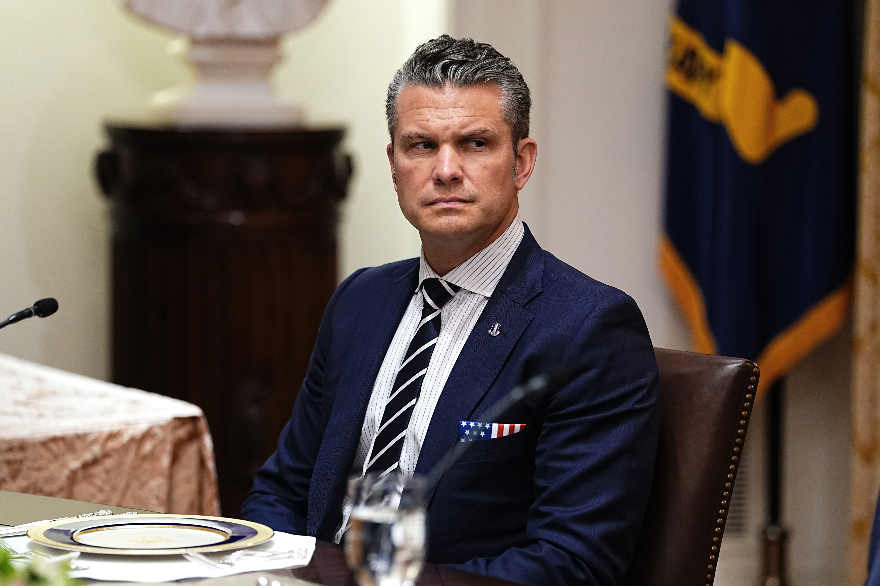 Pete Hegseth, AEBetako Defentsa idazkaria. AARON SCHWARTZ / EFE
