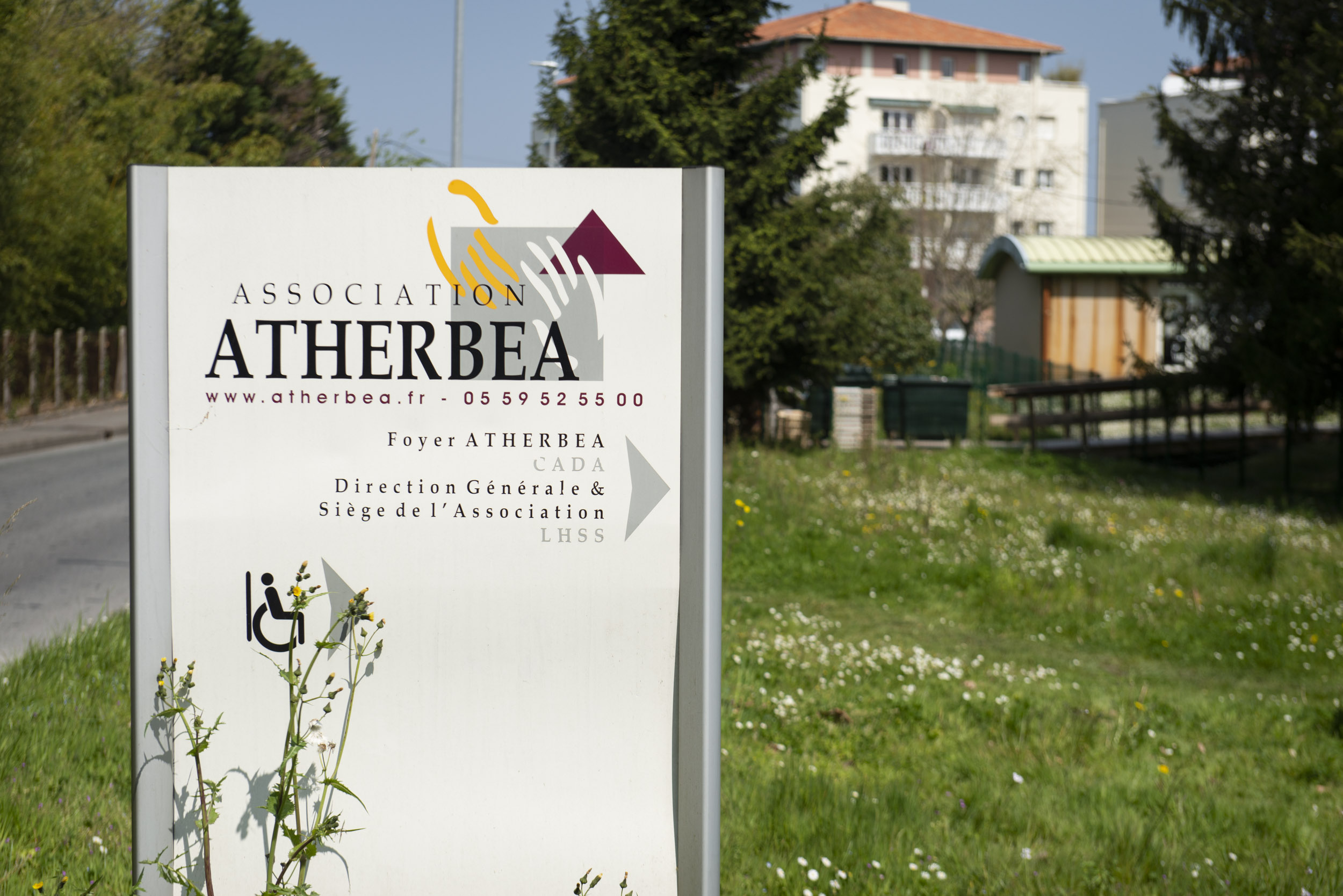 Atherbearen egoitzako panela, artxiboko irudi batean. GUILLAUME FAUVEAU