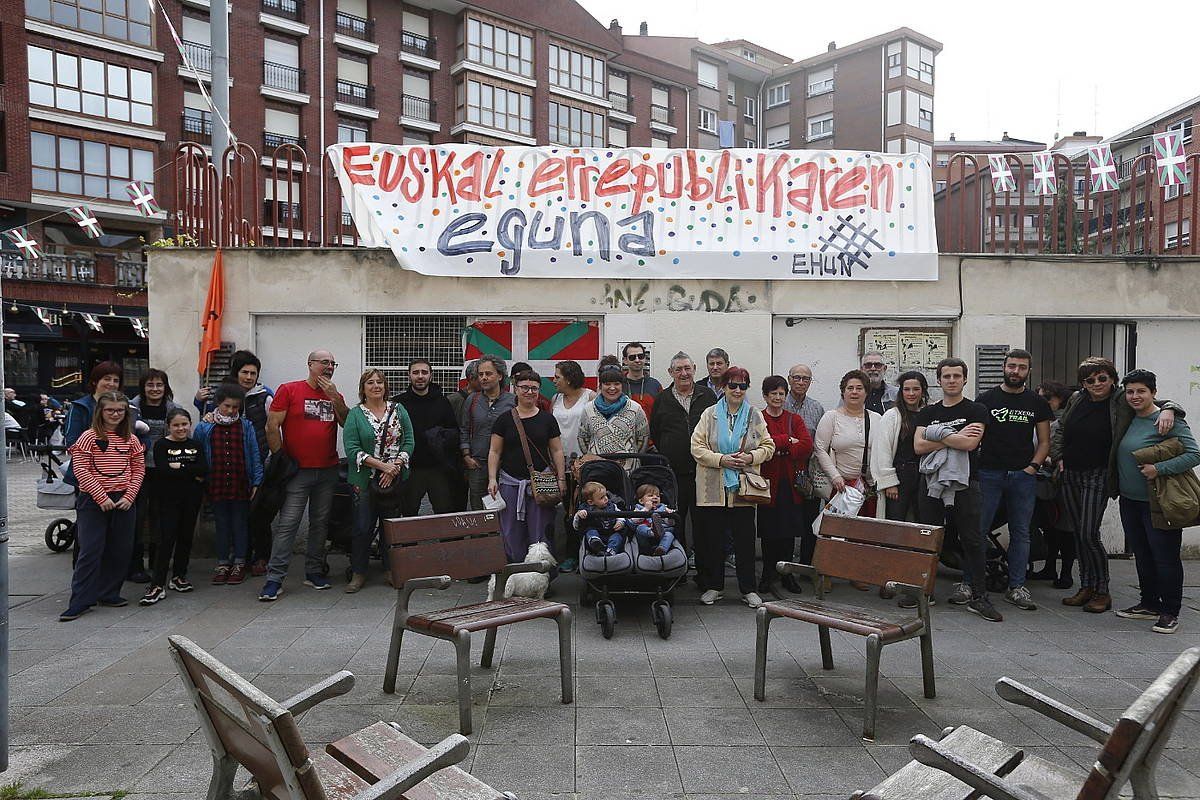 Ehun ekimenak antolatuta, Euskal Errepublikaren aldeko eguna, Galdakaon (Bizkaia). ARITZ LOIOLA, FOKU
