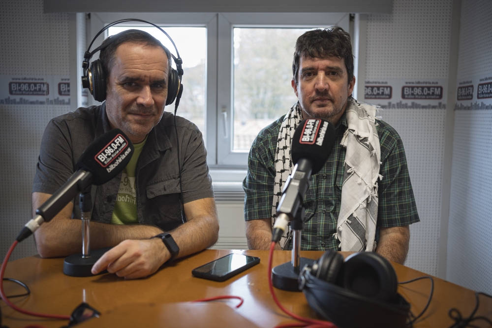 Jabi Zabala eta Patxi Gaztelumendi, joan den ostiralean, Bilbon. ARITZ LOIOLA / FOKU Jabi Zabala eta Patxi Gaztelumendi, joan den ostiralean, Bilbon. ARITZ LOIOLA / FOKU
