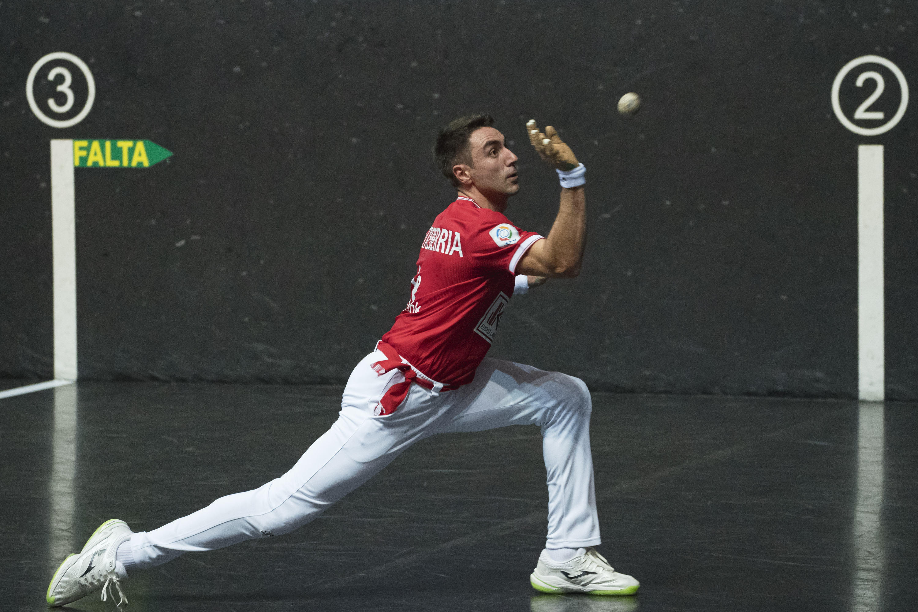 Peio Etxeberria, atzoko finalean. ARITZ LOIOLA / FOKU