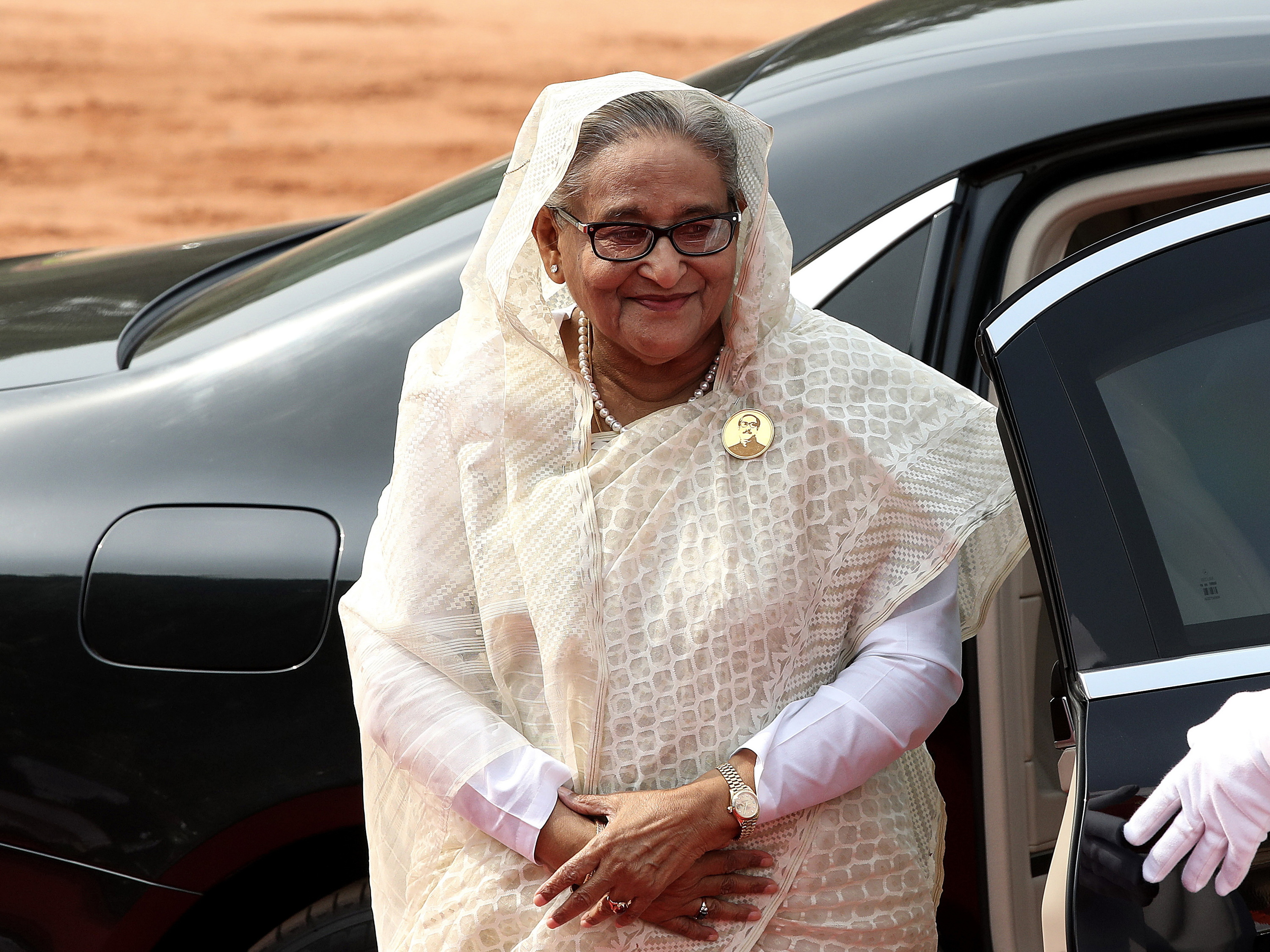 Sheikh Hasina Bangladeshko lehen ministro ohia, artxiboko irudi batean. HARISH TYAGI / EFE