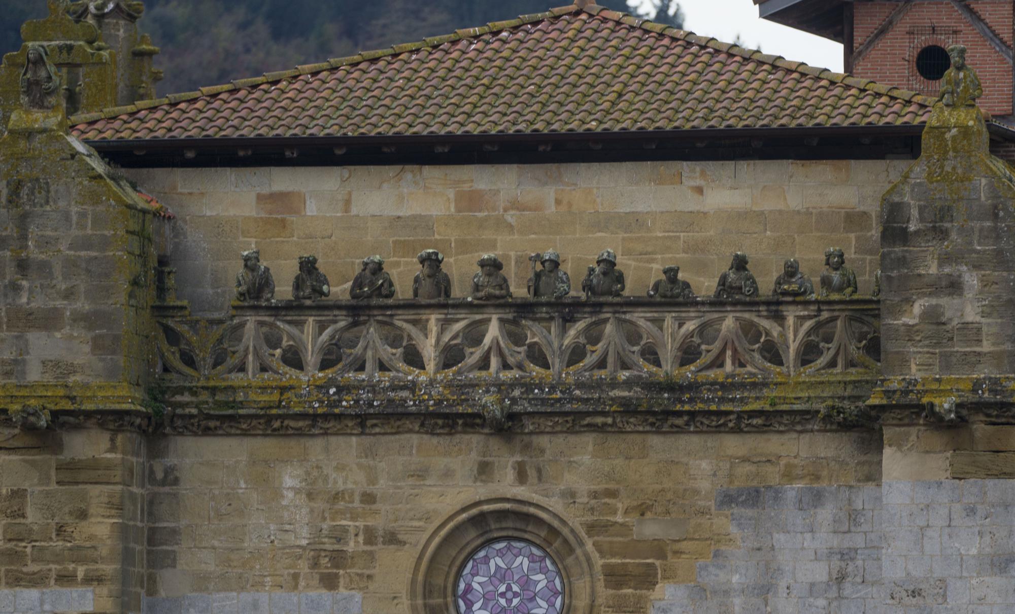 Ondarroako Andra Mari elizako kortxeleko mamuak, joan den ostegunean. JON URBE / FOKU