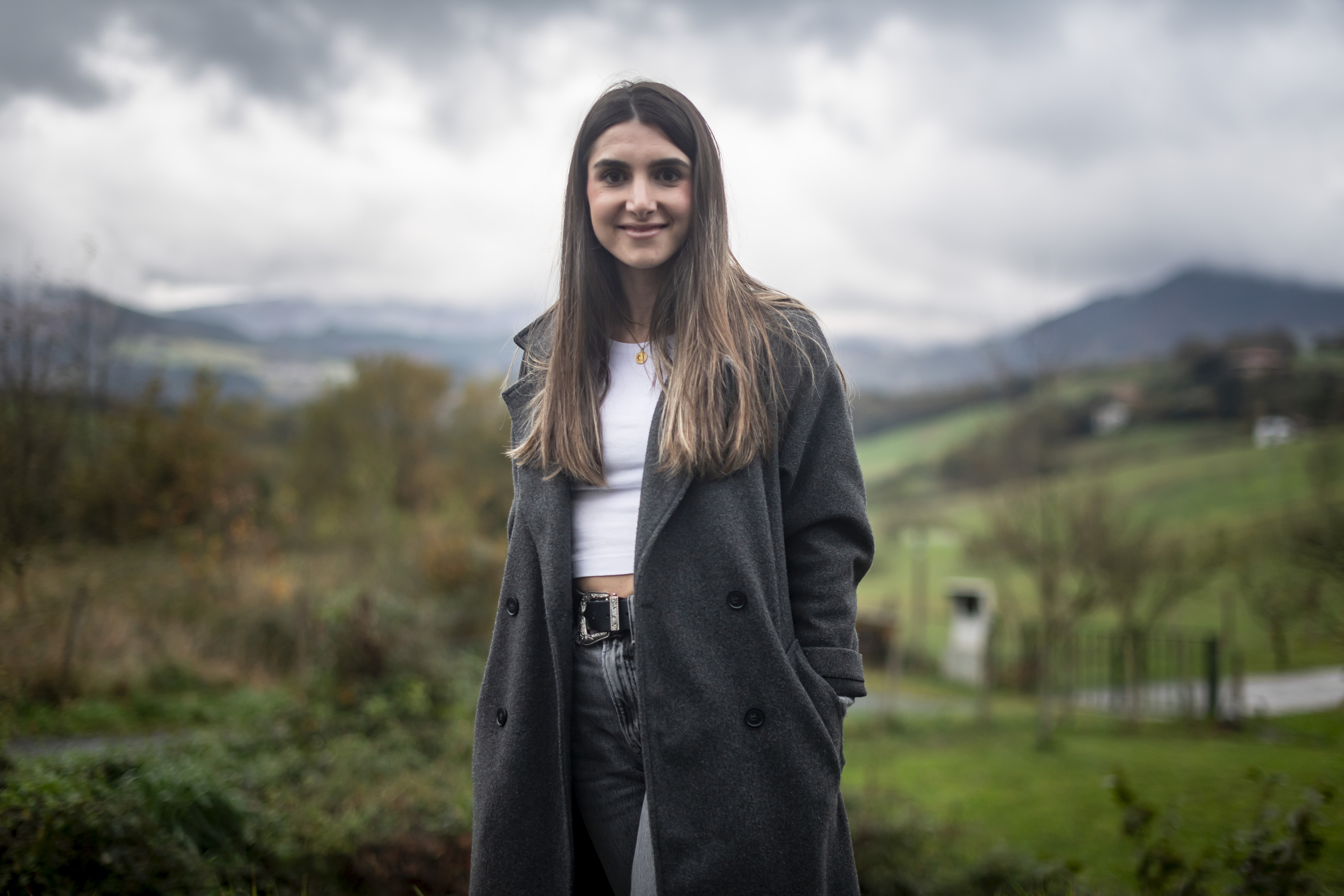 Leire Uribesalgo, atzo, Aretxabaletan. JAIZKI FONTANEDA / FOKU