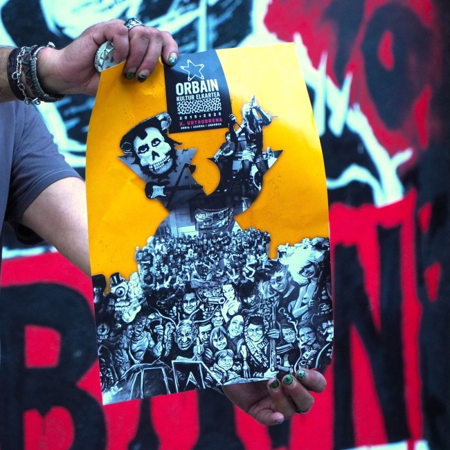 Orbain kultur elkarteko 10. urteurreneko kartela. ORBAIN Orbain kultur elkarteko 10. urteurreneko kartela. ORBAIN