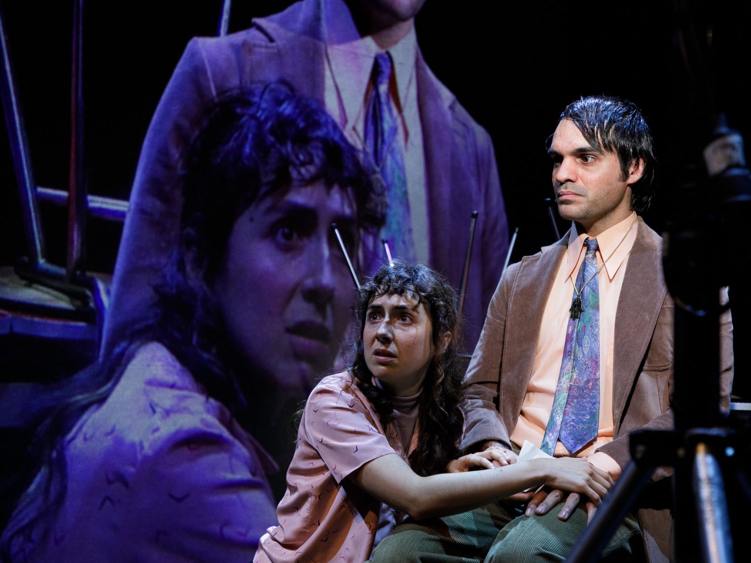 Eneko Sagardoi, antzezlanaren irudi batean. BERRIA