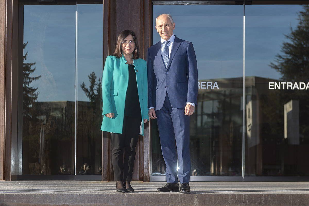 Darias eta Erkoreka, Gasteizen. JUANAN RUIZ / FOKU