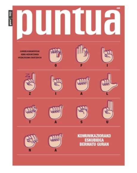 'Puntua' aldizkariaren azala. Tokikomek saritu du