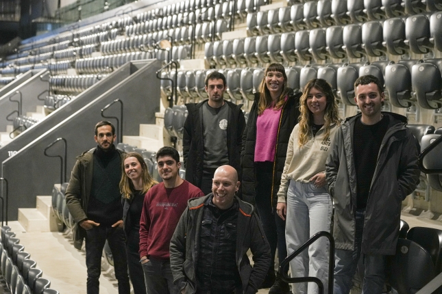 Zortzi finalistak Nafarroa Arenan. JAGOBA MANTEROLA / FOKU Zortzi finalistak Nafarroa Arenan. JAGOBA MANTEROLA / FOKU