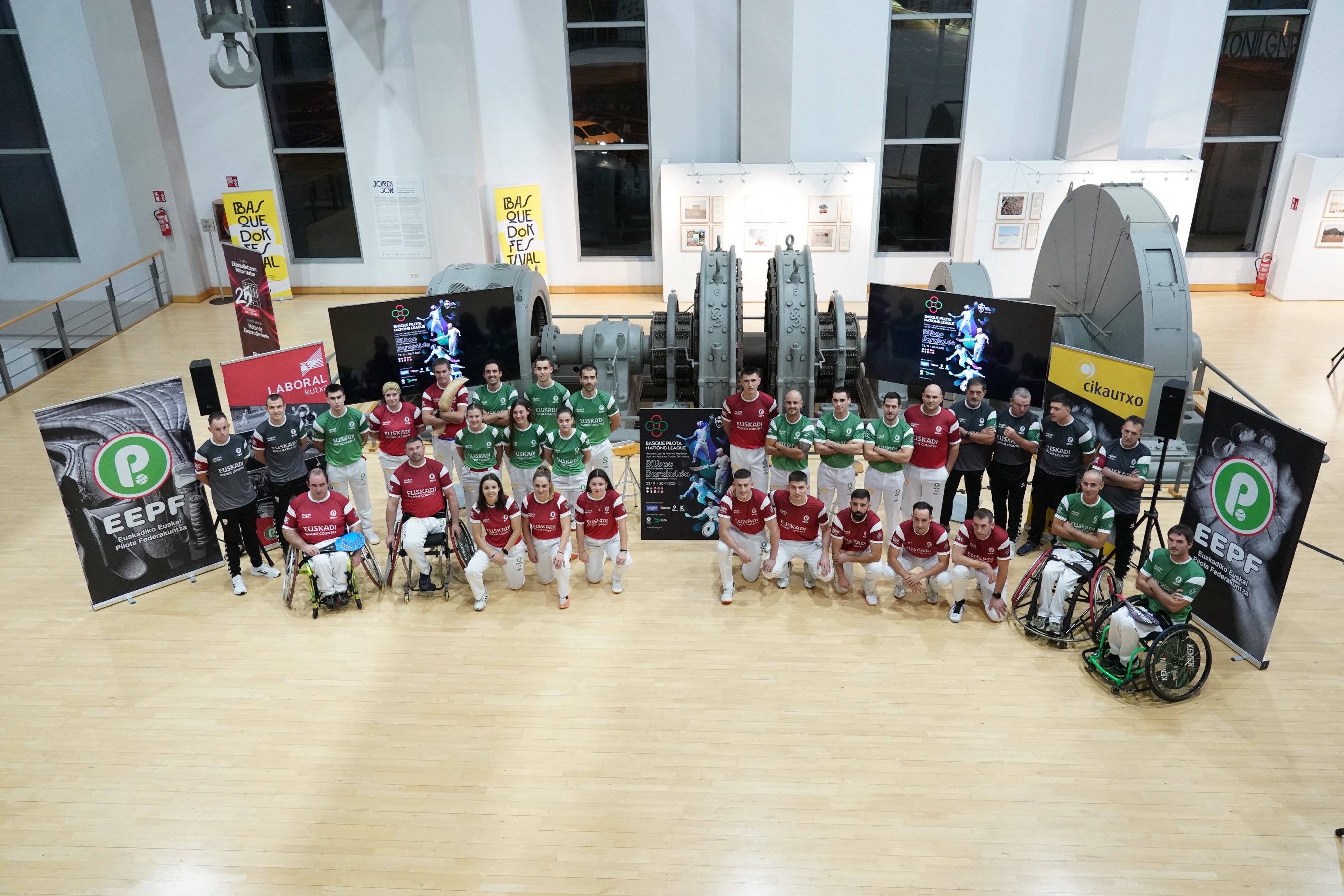 Pilotako Nazioen Ligan ariko den euskal selekzioaren aurkezpena, Bilbon. ARITZ LOIOLA / FOKU