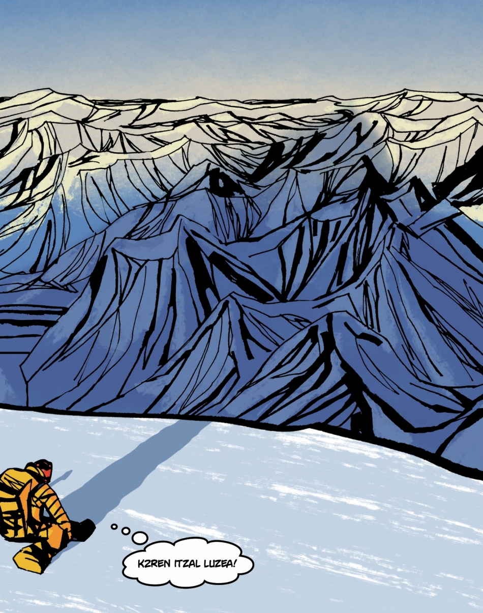 (ID_17639747273335) \'Edurne Pasaban\' komikiaren biñeta bat.