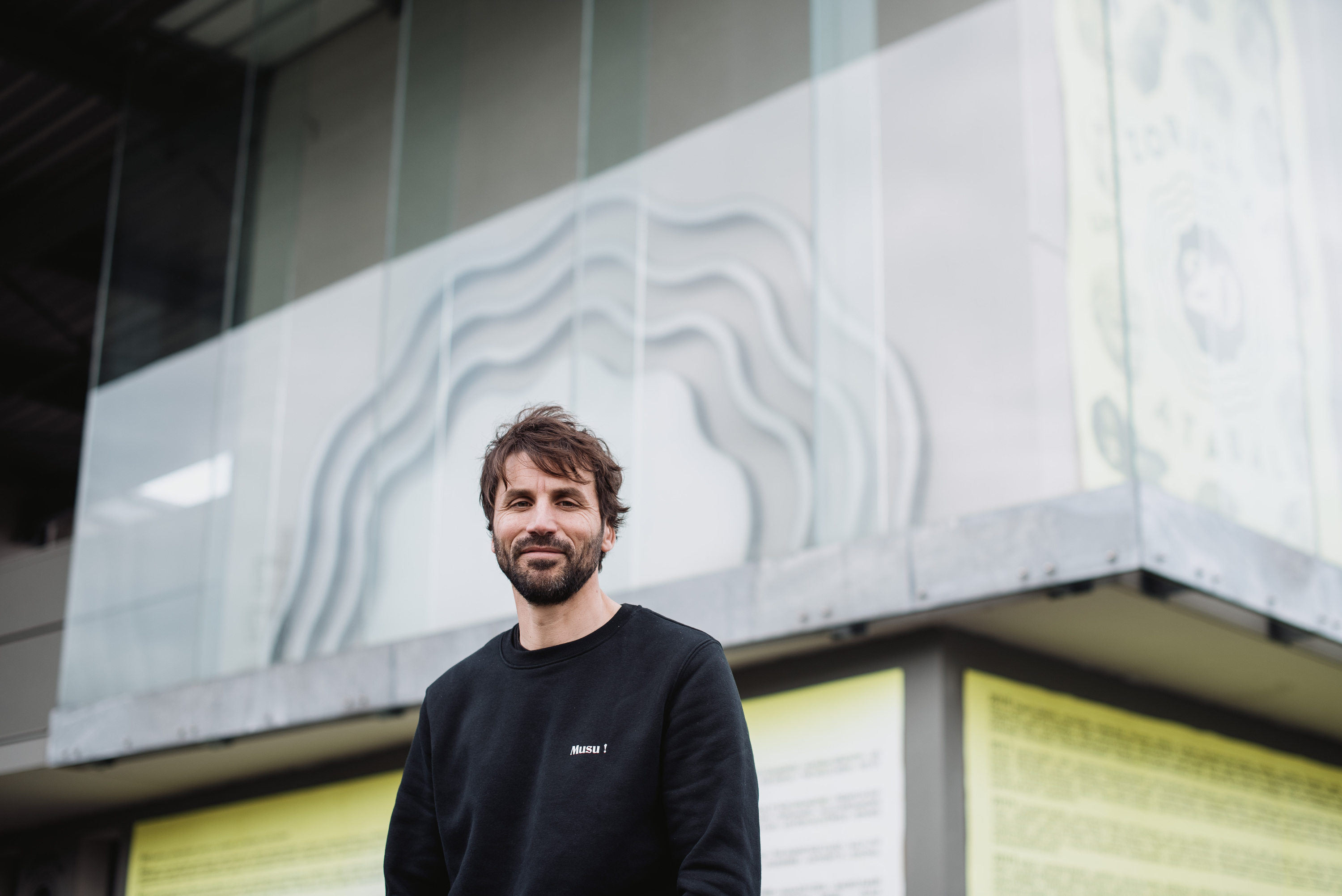 Francois Maton Atabal aitzinean, Miarritzen, azaroaren 19an. GUILLAUME FAUVEAU Francois Maton Atabal aitzinean, Miarritzen, azaroaren 19an. GUILLAUME FAUVEAU