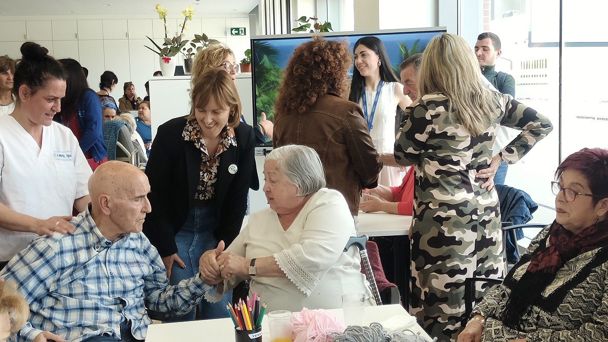 Amaia Antxustegi, Mungiako Etxetic zentroaren irekiera egunean, maiatzaren 23an. BERRIA