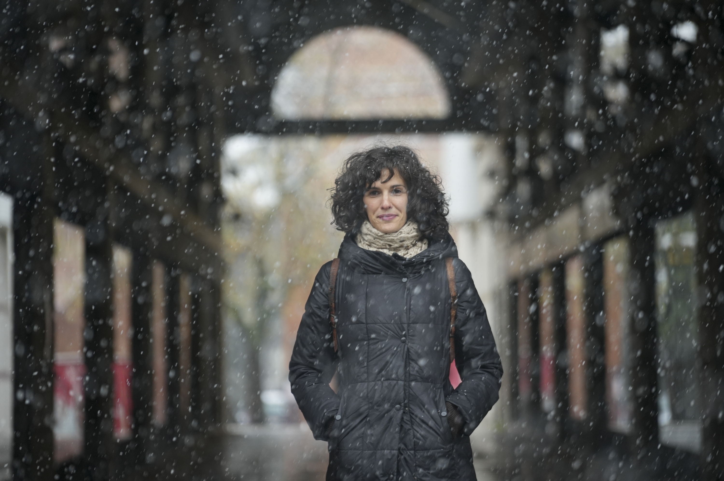 Lucia Ezker, 'Uxina' film laburraren zuzendaria, azaroaren 21ean, Iruñean. JAGOBA MANTEROLA / FOKU