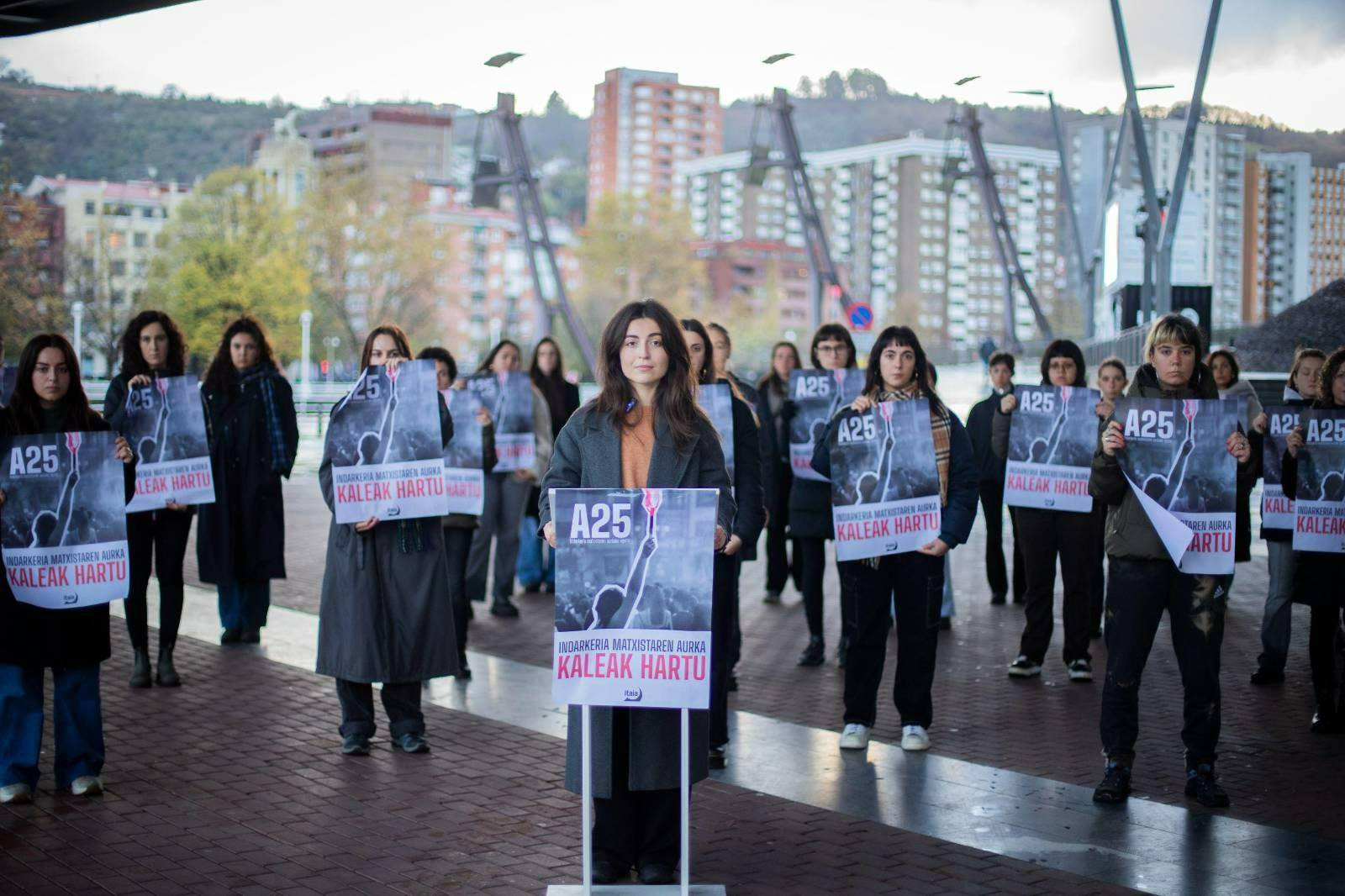 Itaiak agerraldia egin du gaur, Bilbon. ITAIA