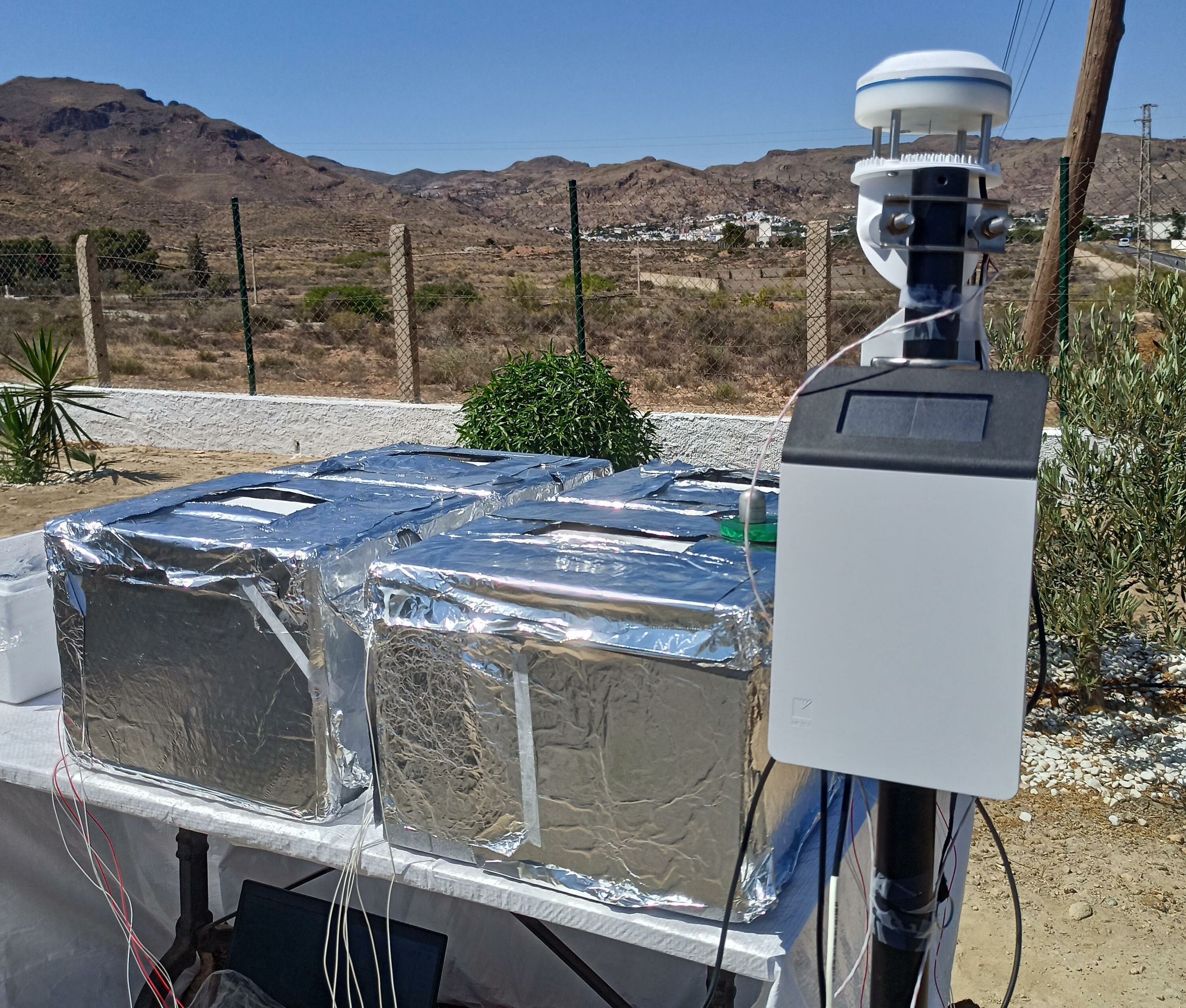 Hormigoi fotonikoa, Tabernaseko basamortuan (Espainia) egindako probetan. MIRACLE