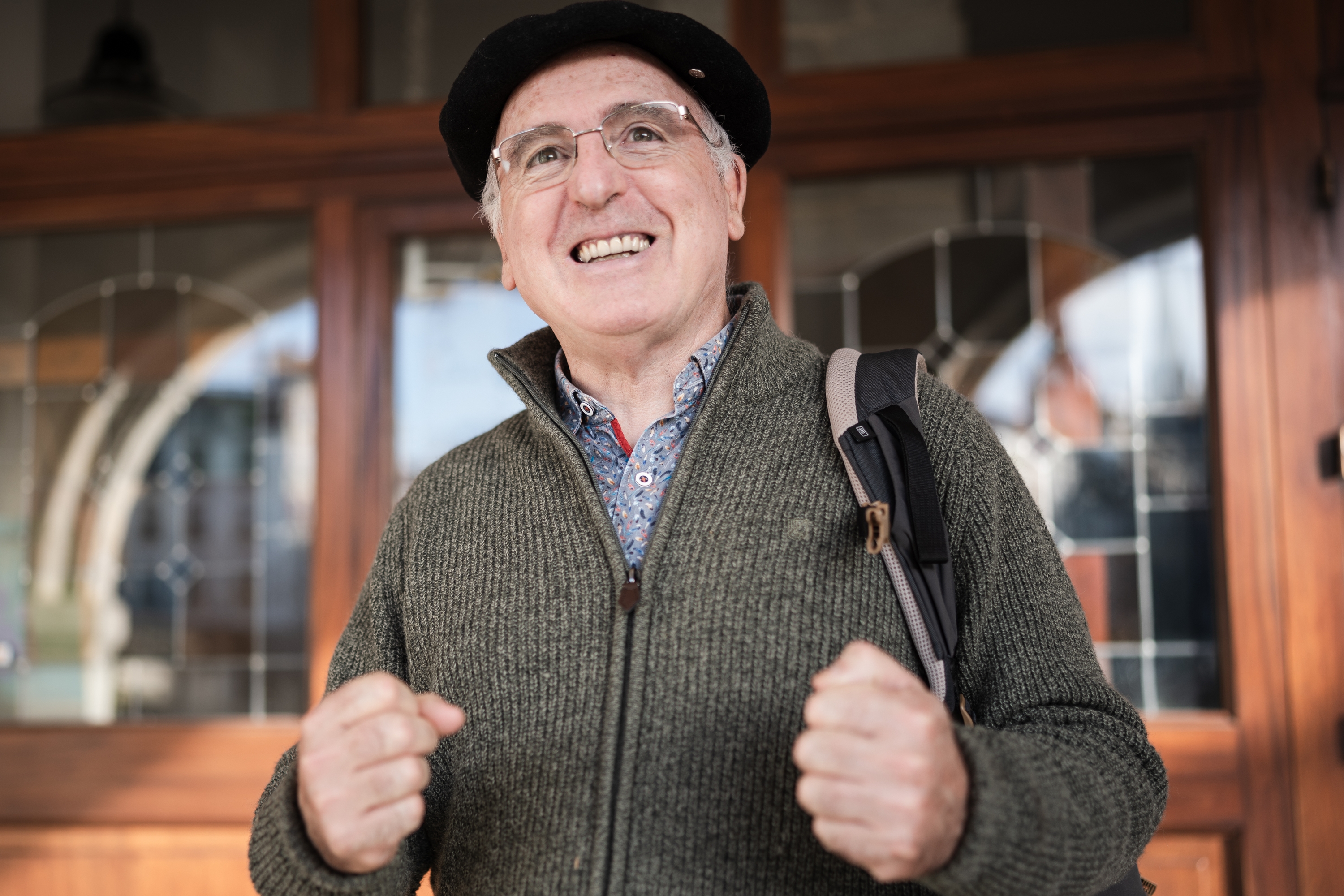 Mikel Erramuzpe, atzo arratsaldean, Baionan. NAHIA GARAT