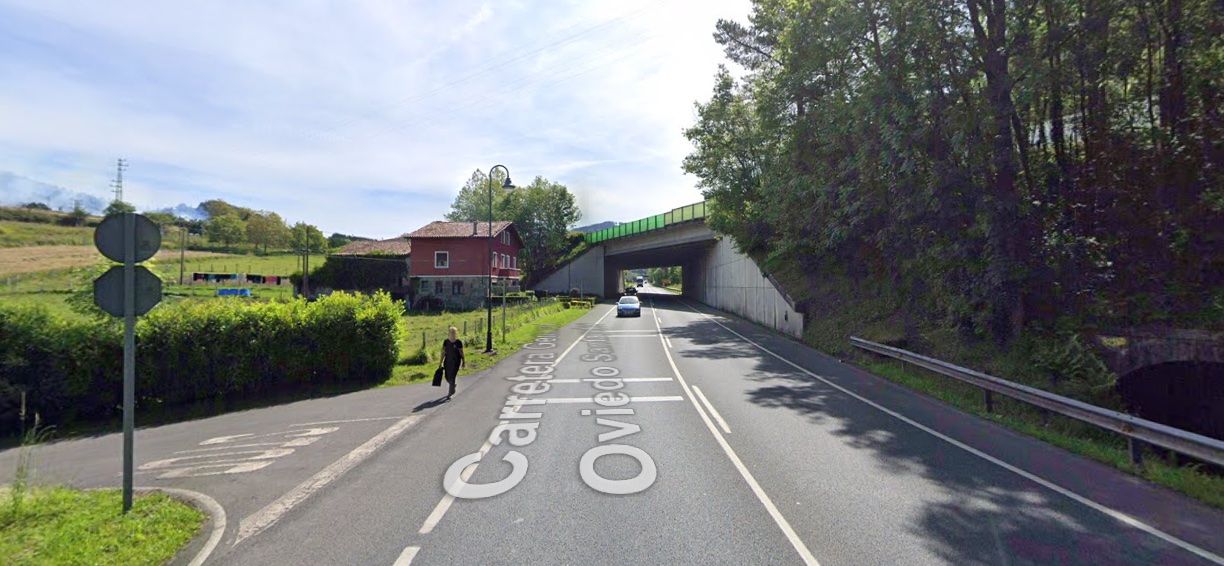 Berrizko N-634 errepidearen zati bat. BERRIA