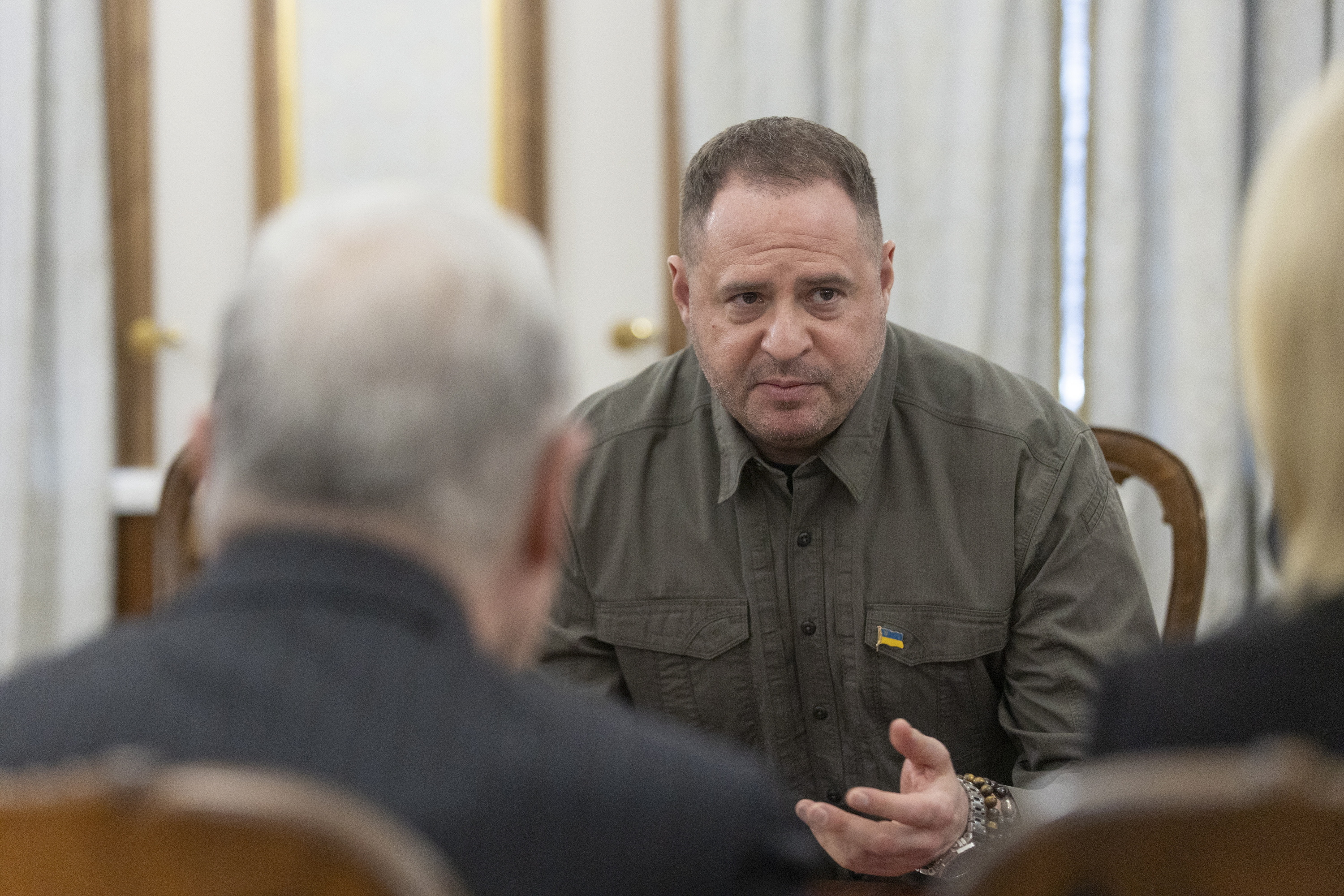 Andrii Yermak bilera batean Kieven, aurtengo otsailean. EFE