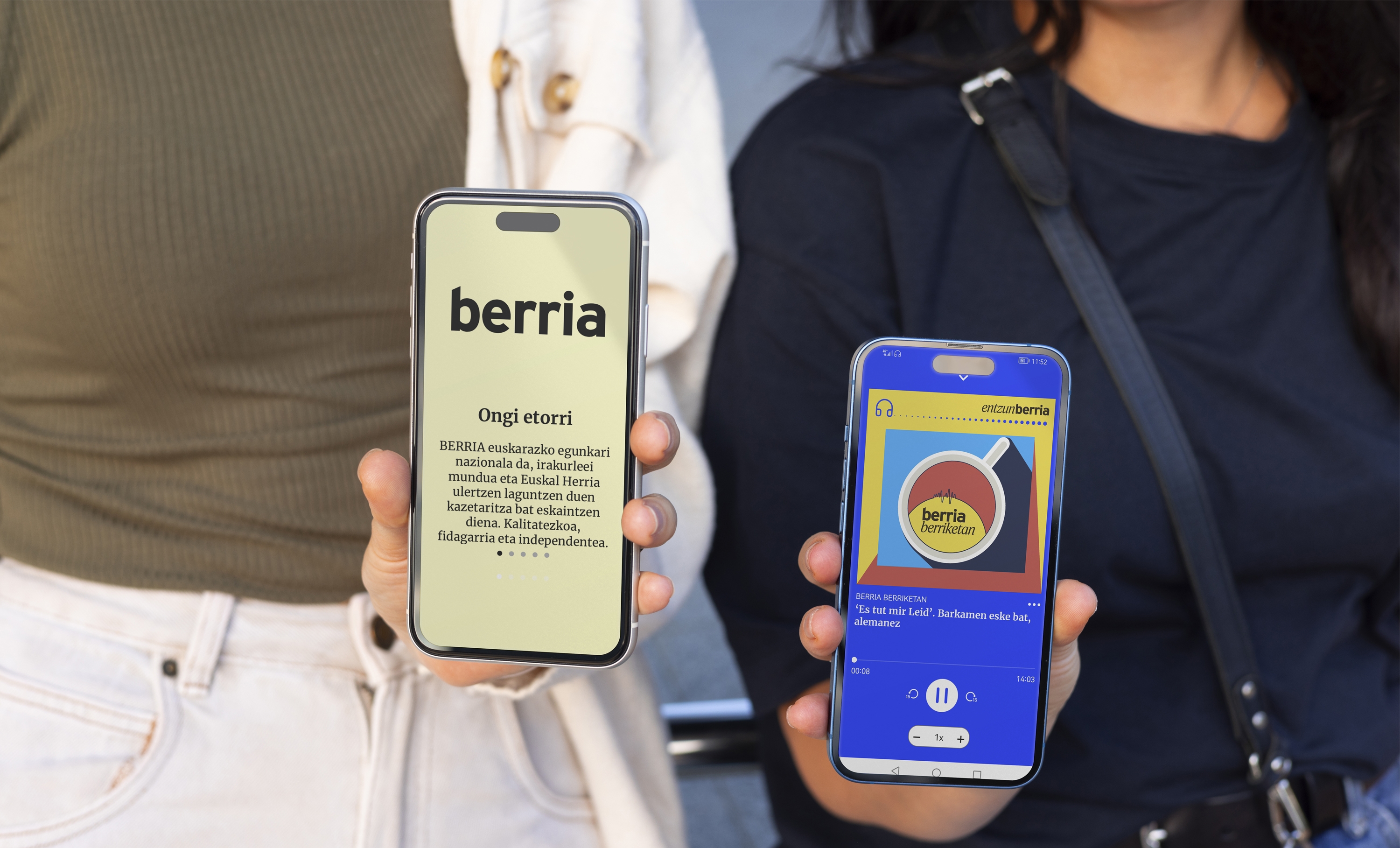 BERRIAren aplikazio berria eskura, Androiderako eta iOSerako. BERRIA