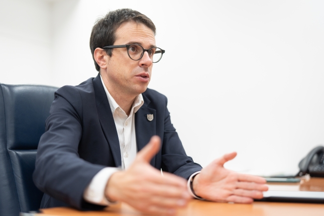 Pello Otxandiano, Eusko Legebiltzarrean. ENDIKA PORTILLO / FOKU