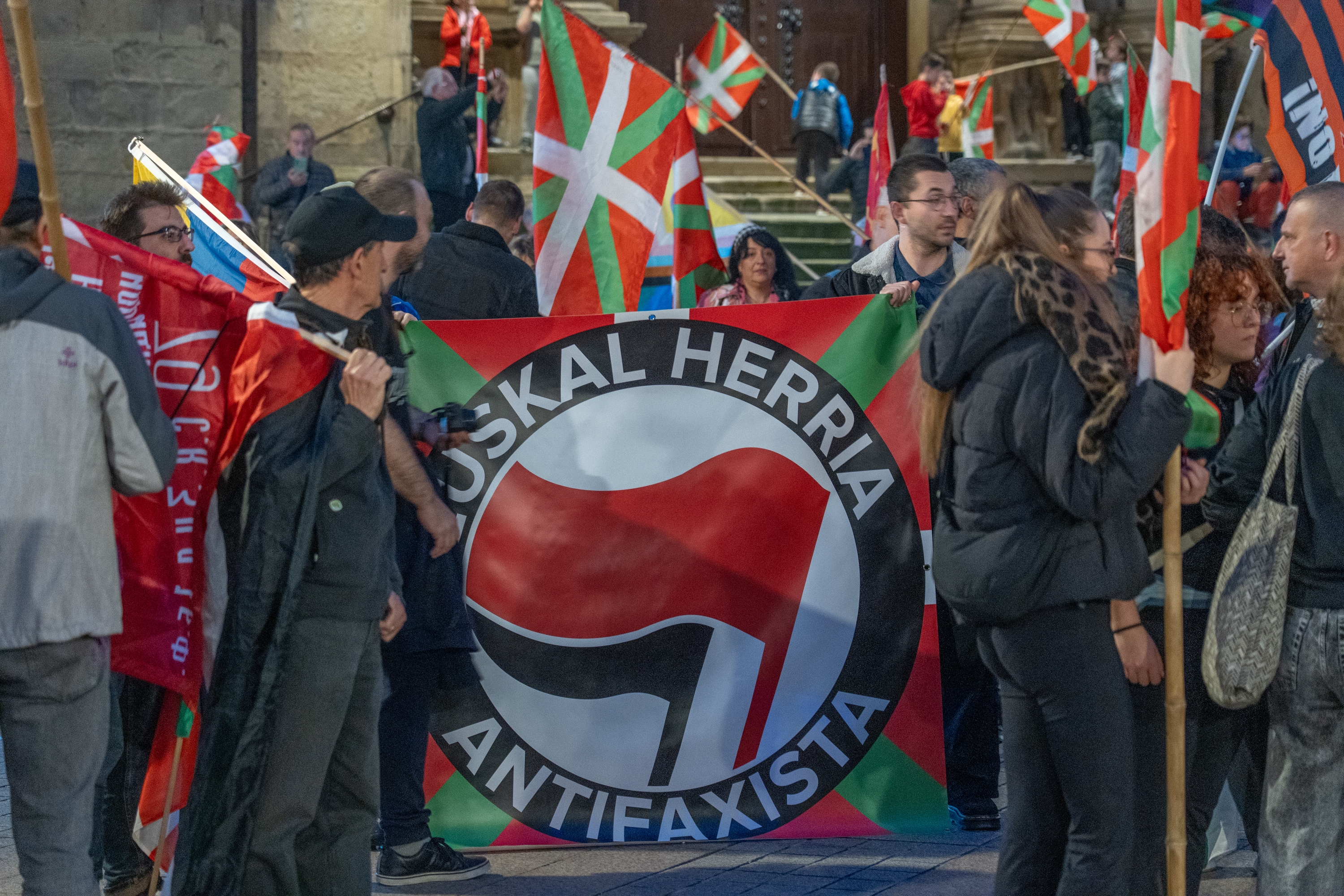 Voxen kontrako protesta bat, Errenterian, artxiboko irudi batean. ANDONI CANELLADA / FOKU