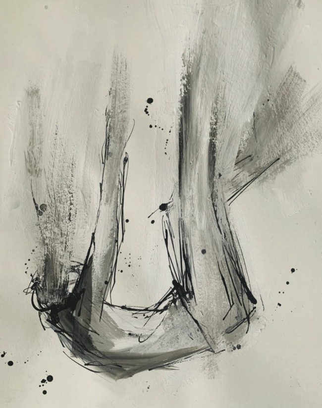 Fermin Urdanozek 'El que no ve' proiekturako egindako ilustrazioetako bat. FERMIN URDANOZ