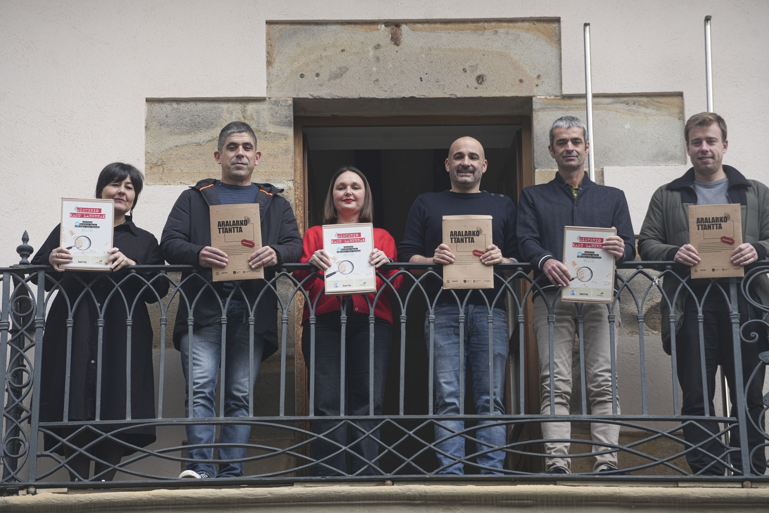 Misterio jokoen aurkezpena, gaur eguerdian, Ataungo Udaletxean. JAGOBA MANTEROLA / FOKU