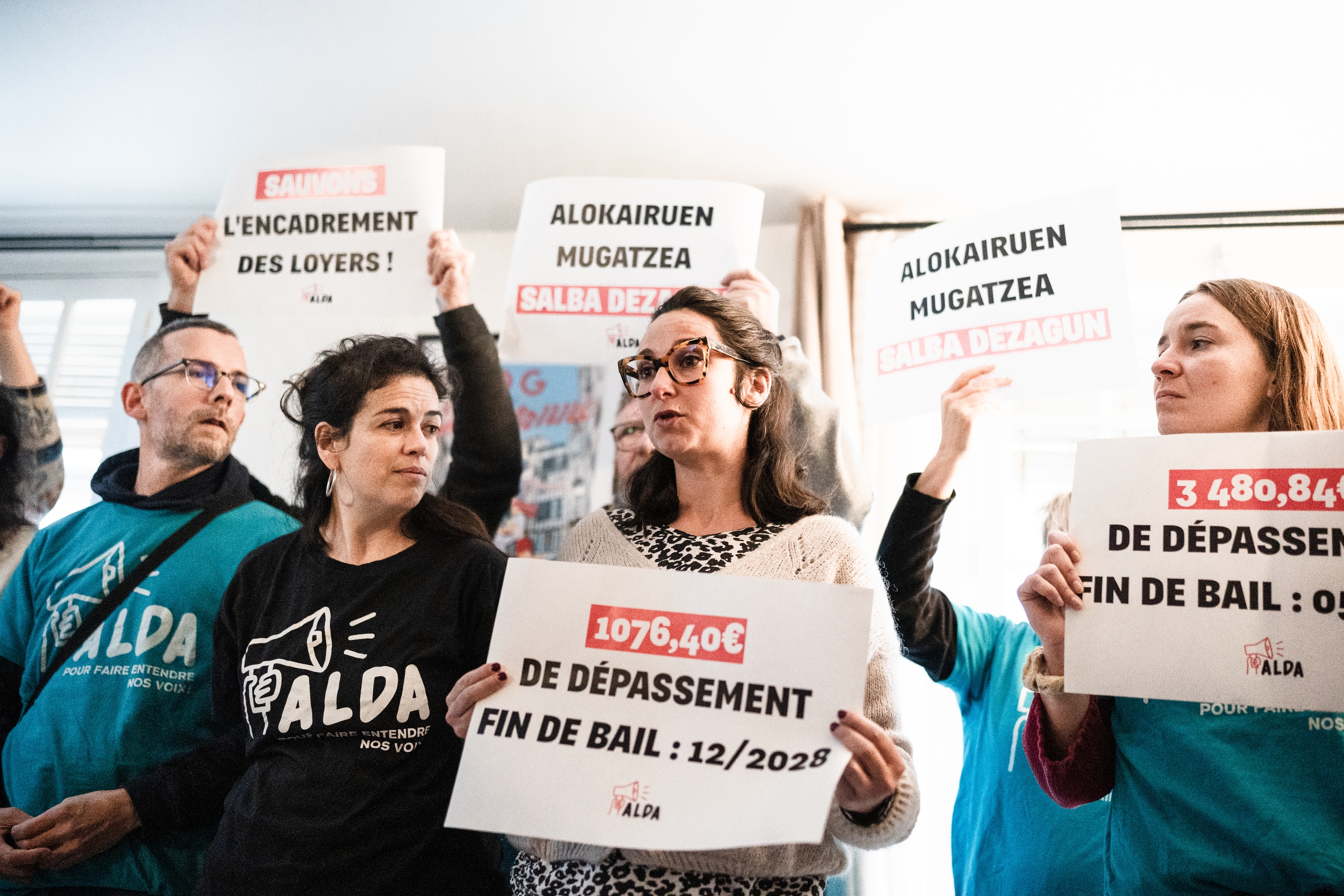 Aldaren ekintza, goizean, Baionako apartamentu batean. NAHIA GARAT