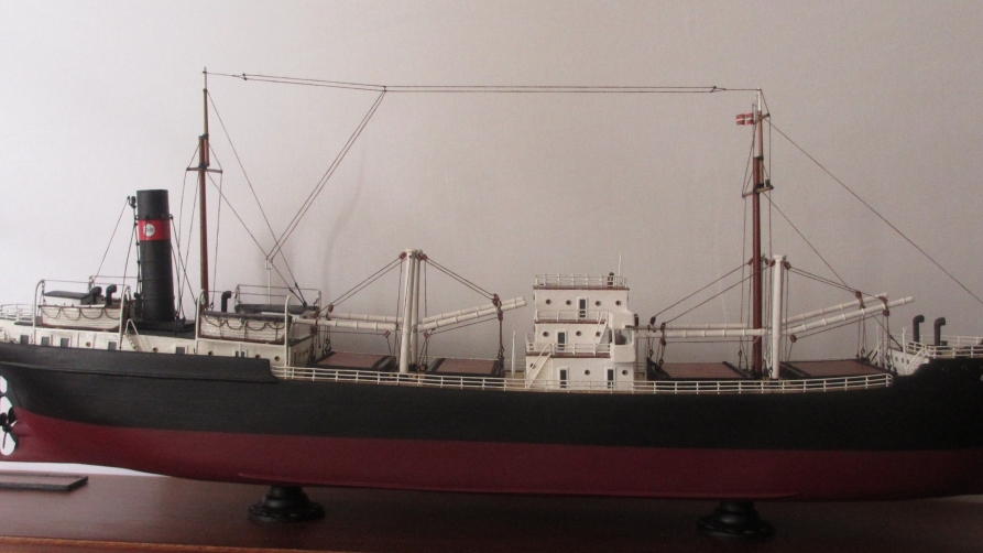 'Elanchove' ontziaren maketa, Jose Antonio Abaroak egina. JOSE ANTONIO ABAROA