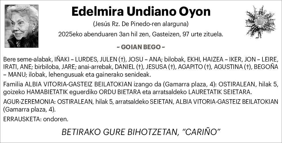 Edelmira Undiano 3x2