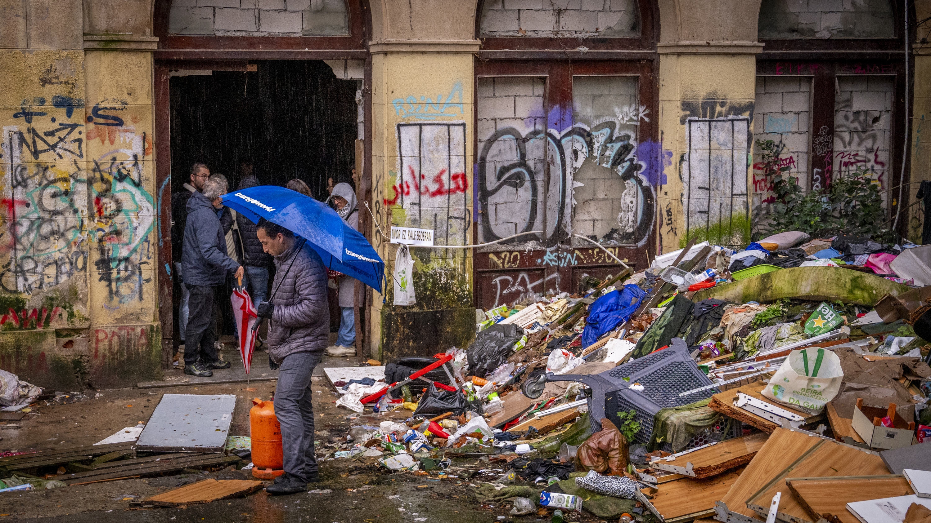 Martuteteneko agustindarren eskola zaharra hustu zuten iragan abenduan. GORKA RUBIO / FOKU