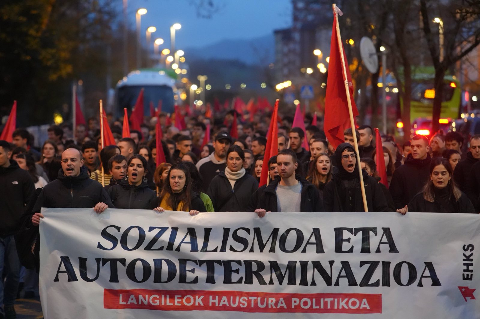 EHKSren manifestazioa, gaur, Durangon. EHKS