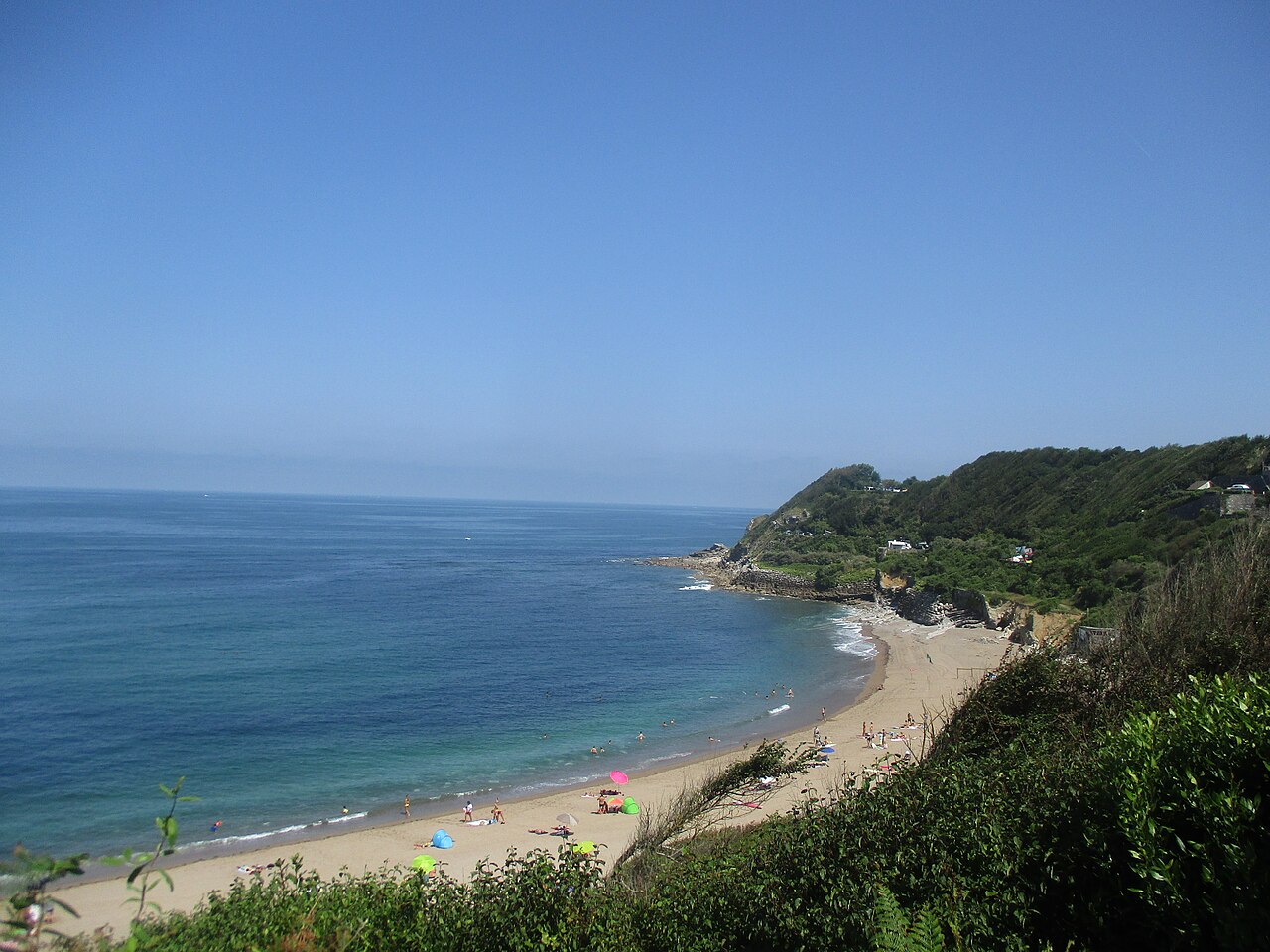 Lafiteneko hondartza, artxiboko irudi batean. BERRIA