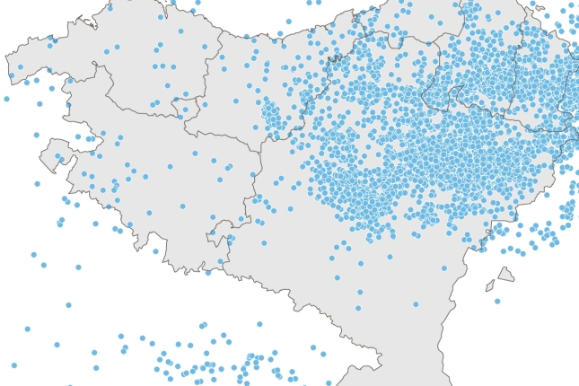 Euskal Herrian 1370etik 2017ra erregistratutako lurrikarak. Orain arteko handiena Lizarragan izan zen, 1998an —5.4 gradu—. Euskal Herrian 1370etik 2017ra erregistratutako lurrikarak. Orain arteko handiena Lizarragan izan zen, 1998an —5.4 gradu—.