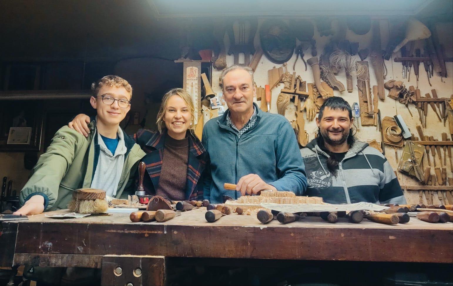 Lantaldeko kide batzuk: Erik Jones, Mirian Quintana, Mikel San Juan eta Arkaitz Pie de Hierro —ezkerretik eskuinera—.